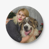 Anpassbare Papierplatte mit Personalisiertem Foto Pappteller (Vorderseite)