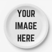 Anpassbare Papierplatte Pappteller (Vorderseite)