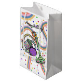 Anpassbare Party-Bag für Textvakuum Kleine Geschenktüte (Vorderseite Schrägansicht)