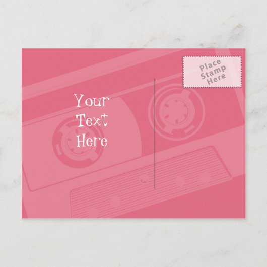 Anpassbare Party Einladung der 80er Jahre (Rückseite)