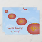 Anpassbare Party Einladung für Papierführungen (Vorne/Hinten)