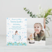 Anpassbare Party Einladungen von Princess für Kind (Stehend Vorderseite)