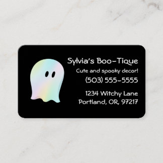 Anpassbare Pastel Ghost-Visitenkarte Visitenkarte