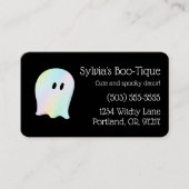 Anpassbare Pastell-Ghost Visitenkarte (Vorderseite)
