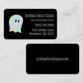 Anpassbare Pastell-Ghost Visitenkarte (Vorne/Hinten)