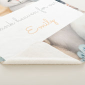 Anpassbare Pastelltiere für Baby mit Namen Sherpadecke (3/4)