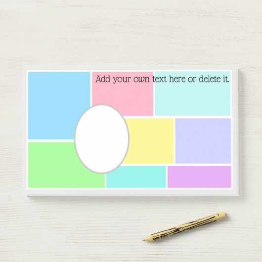 Anpassbare Patchwork-Post-It-It-Note-Pad Post-it Klebezettel (Auf Schreibtisch)