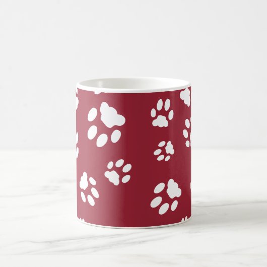 Anpassbare Paw-Prints Kaffeetasse (Mittel)