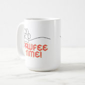 Anpassbare PawFee Zeit Kaffeetasse (Vorderseite Links)