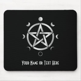 Anpassbare Pentakel-Mondphasen-Mauspad Mousepad
