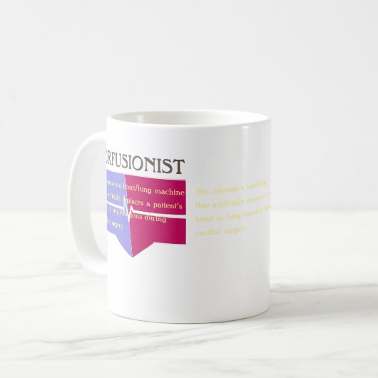 Anpassbare perfusionistische Definition Kaffeetasse (Vorderseite Links)