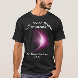 Anpassbare Personalisierte INSGESAMT SOLAR ECLIPSE T-Shirt