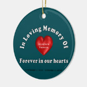 Anpassbare Personalisierte Memorial Keramikornament (Links)