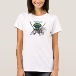 Anpassbare Pfauenspinne Funny Jazz Hände T-Shirt