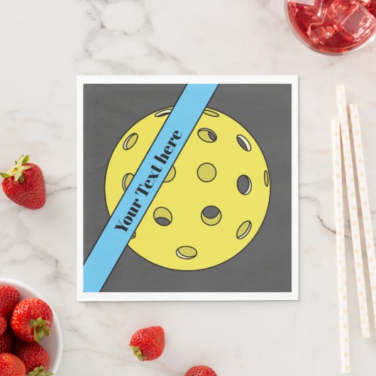 Anpassbare Pickleball-Papiere Napkins Serviette (Beispiel)