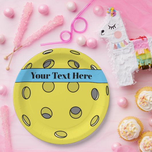 Anpassbare Pickleball-Party-Platte Pappteller (Party)