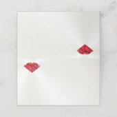 Anpassbare Platzkarten aus dem White Ruby (Außenseite Aufgefaltet)