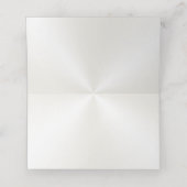 Anpassbare Platzkarten aus dem White Ruby (Innenseite Aufgefaltet)