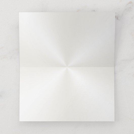 Anpassbare Platzkarten aus dem White Ruby (Innenseite Aufgefaltet)