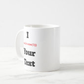 Anpassbare Polargleichung (I Herz) Kaffeetasse (Vorderseite Links)