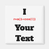 Anpassbare Polargleichung (I Herz) Magnet (Vorne)