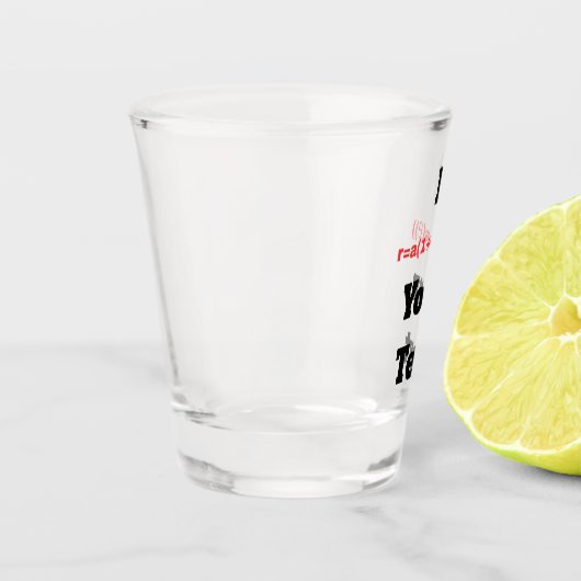 Anpassbare Polargleichung (I Herz) Schnapsglas (Links)