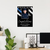 Anpassbare Polizei-Ruhestands-Foto-Party-Willkomme Poster (Heimbüro)