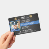 Anpassbare Polizeibehörde Mitarbeiter-ID Ausweis (Handheld)