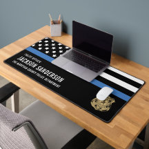 Anpassbare Polizeibehörde Officer Blue Line