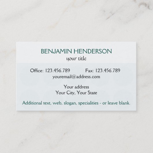 Anpassbare Polka Dots jeder Farbe auf Aquamarinen Visitenkarte (Rückseite)