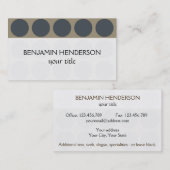 Anpassbare Polka Dots jeder Farbe auf Latte Visitenkarte (Vorne/Hinten)