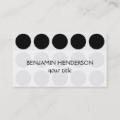 Anpassbare Polka Dots jeder Farbe auf Weiß Visitenkarte (Vorderseite)