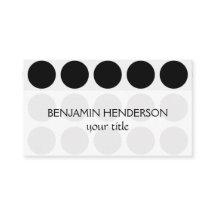 Anpassbare Polka Dots jeder Farbe auf Weiß