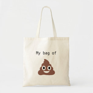 Anpassbare Poo Emoji-Tasche Tragetasche