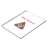 Anpassbare Poo Emoticon Notizblock (Linke Seite)