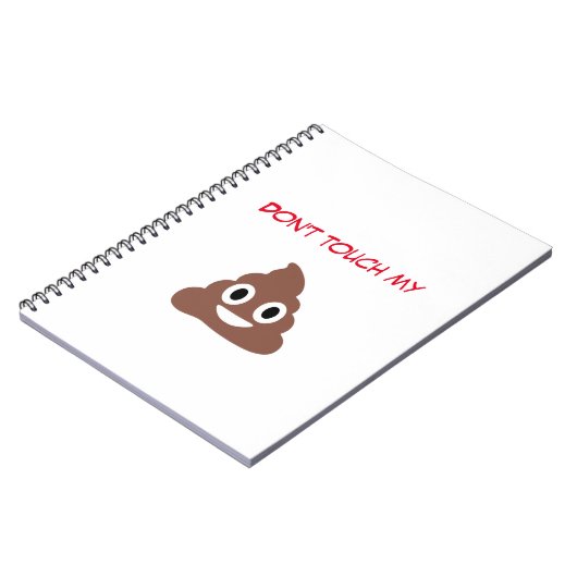 Anpassbare Poo Emoticon Notizblock (Linke Seite)