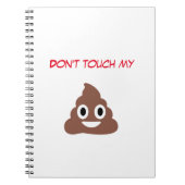 Anpassbare Poo Emoticon Notizblock (Vorderseite)