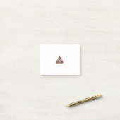 Anpassbare Poo Emoticon Post-it Klebezettel (Auf Schreibtisch)