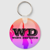 Anpassbare Position des Netball-Players Schlüsselanhänger (Vorderseite)