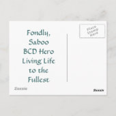 Anpassbare Postkarte (Rückseite)