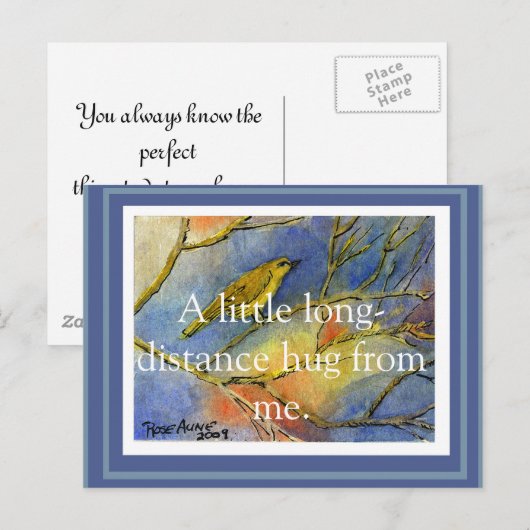 Anpassbare Postkarte für große Entfernungen (Vorne/Hinten)