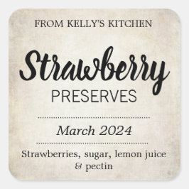 Anpassbare Preserve BL_01sq Quadratischer Aufkleber