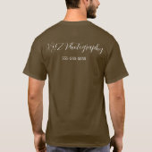 Anpassbare Pro-Fotografen T-Shirt (Rückseite)