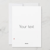 Anpassbare Psychedelic Flamingo Collage Nature Feiertagskarte (Rückseite)