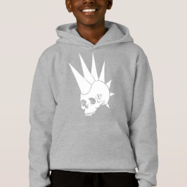 Anpassbare Punk Jawless Skull Version 2 Hoodie