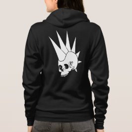 Anpassbare Punk Jawless Skull Version 2 Hoodie