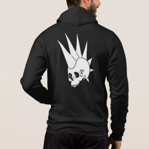 Anpassbare Punk Jawless Skull Version 2 Hoodie