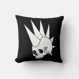 Anpassbare Punk Jawless Skull Version 2 Kissen