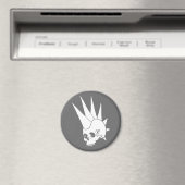 Anpassbare Punk Jawless Skull Version 2 Magnet (In Situ (Geschirrspüler))