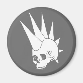 Anpassbare Punk Jawless Skull Version 2 Magnet